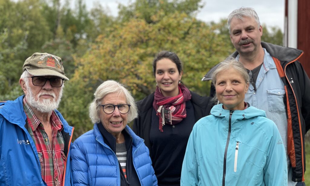 Helge och Marianne Berglund och från Länsstyrelsen Rebecka Wikström, Torbjörn Träff och Sara Danvind.